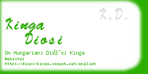 kinga diosi business card